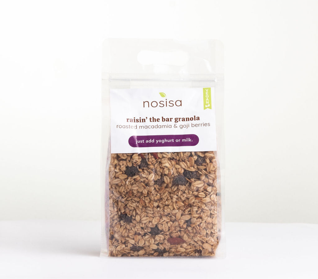 raisin’ the bar granola (low sugar)