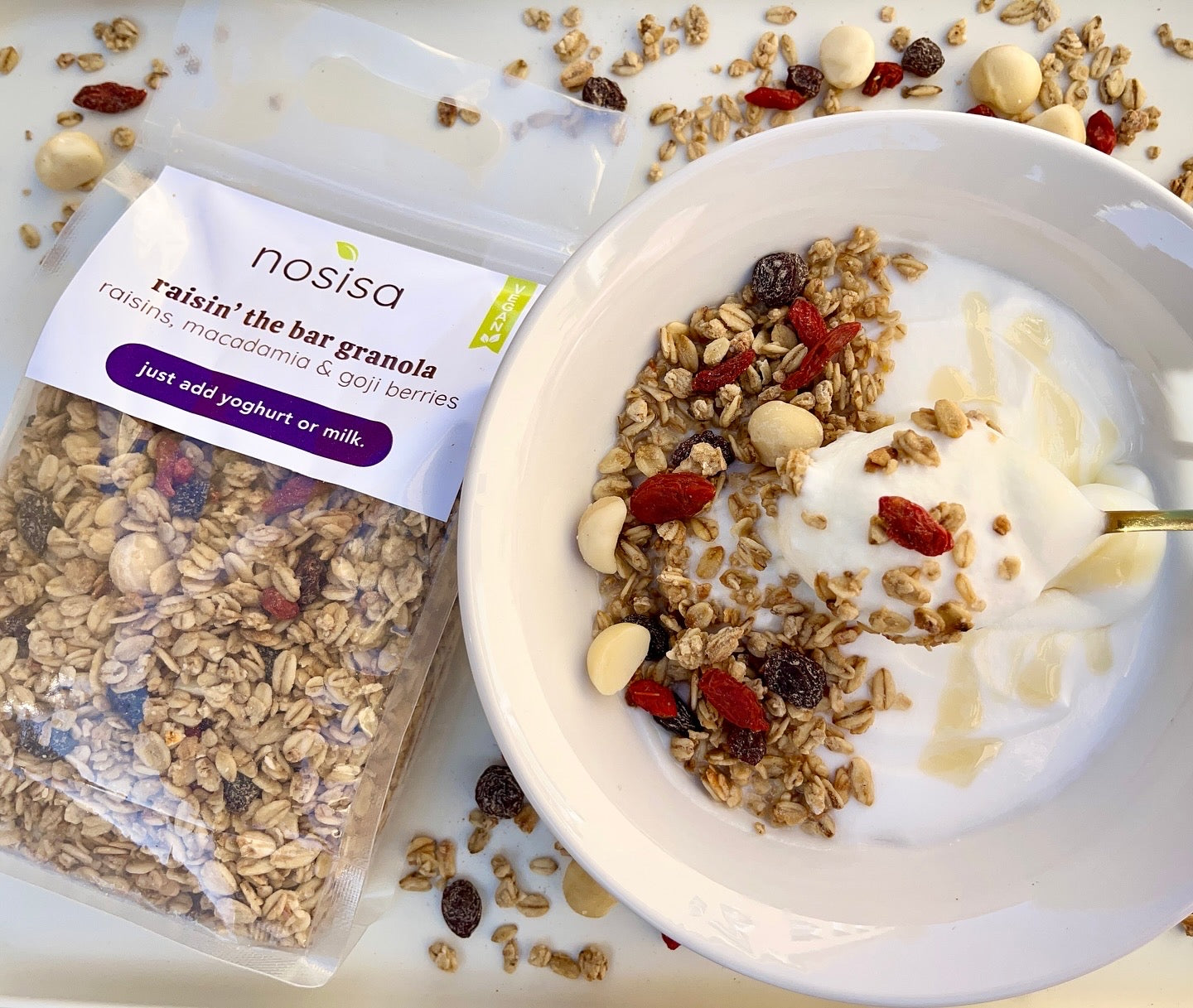 raisin’ the bar granola (low sugar)